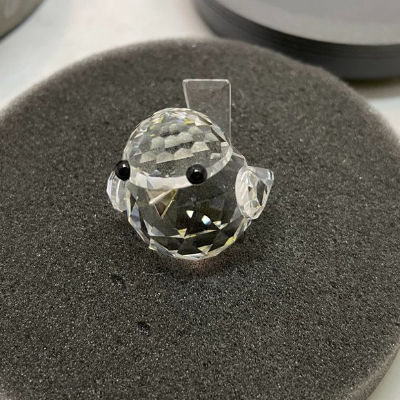 Swarovski  Authentic Silver Beak Crystal Sparrow  Figurine  Retired #7650 NIB - Picture 1 of 12